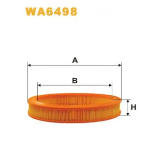 Filtre à air WIX FILTERS WA6498