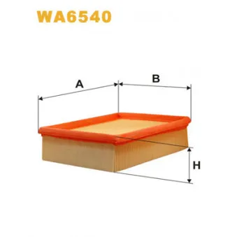 Filtre à air WIX FILTERS WA6540