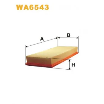 Filtre à air WIX FILTERS WA6543