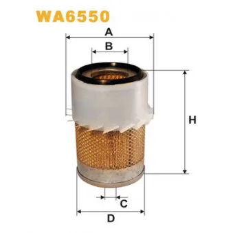 Filtre à air WIX FILTERS WA6550