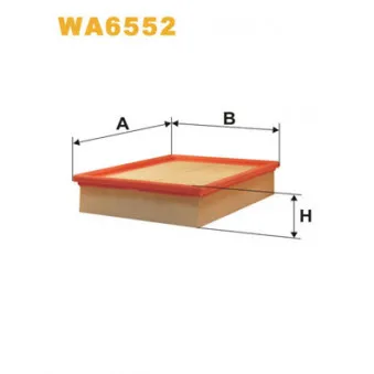 Filtre à air WIX FILTERS WA6552