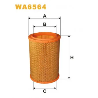 Filtre à air WIX FILTERS WA6564