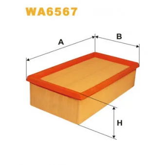 Filtre à air WIX FILTERS WA6567