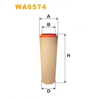 Filtre à air WIX FILTERS WA6574
