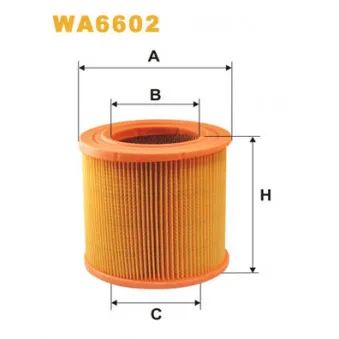 Filtre à air WIX FILTERS WA6602