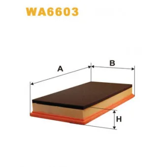 Filtre à air WIX FILTERS WA6603