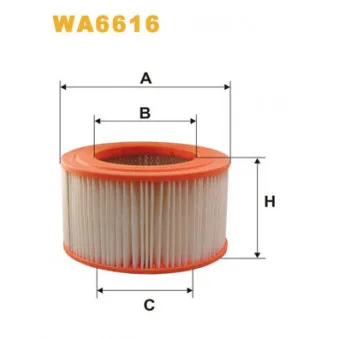 Filtre à air WIX FILTERS WA6616