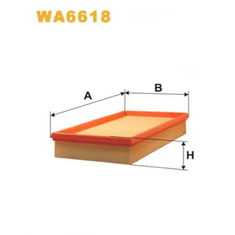 Filtre à air WIX FILTERS WA6618