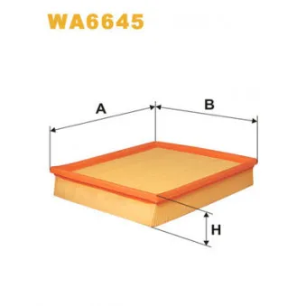 Filtre à air WIX FILTERS WA6645