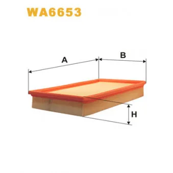 Filtre à air WIX FILTERS WA6653