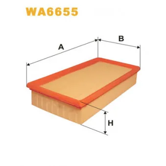 Filtre à air WIX FILTERS WA6655