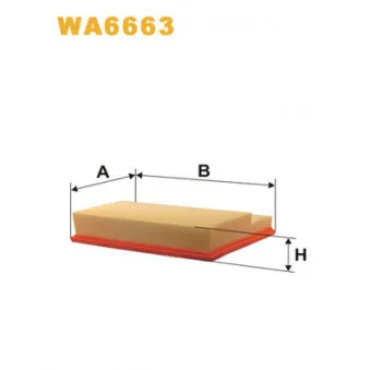 Filtre à air WIX FILTERS WA6663