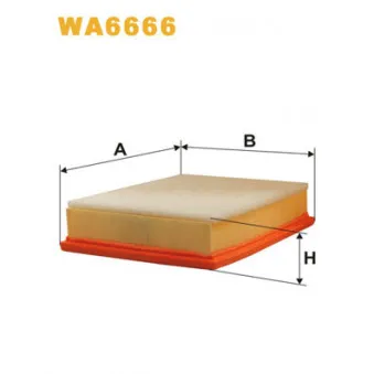 Filtre à air WIX FILTERS WA6666