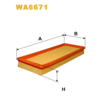 Filtre à air WIX FILTERS WA6671