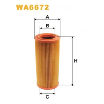 Filtre à air WIX FILTERS WA6672