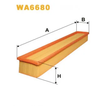 Filtre à air WIX FILTERS WA6680
