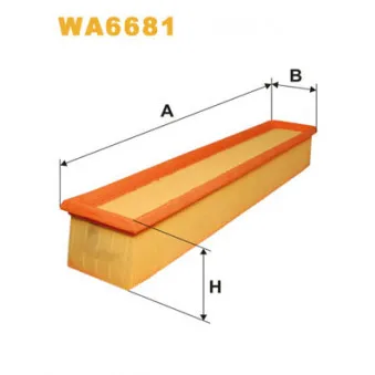 Filtre à air WIX FILTERS WA6681