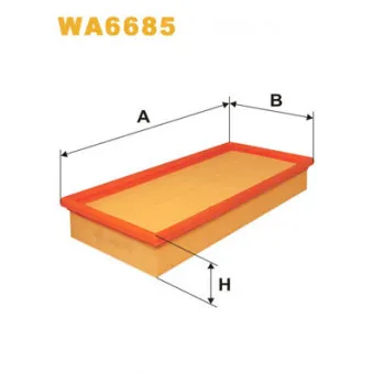 Filtre à air WIX FILTERS WA6685
