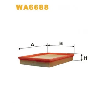 Filtre à air WIX FILTERS WA6688