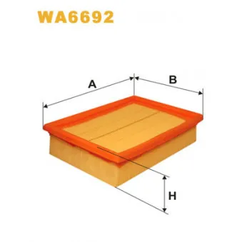 Filtre à air WIX FILTERS WA6692