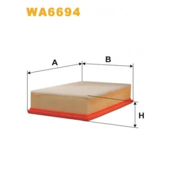 Filtre à air WIX FILTERS WA6694