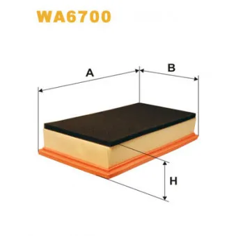 Filtre à air WIX FILTERS WA6700