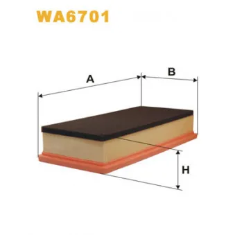 Filtre à air WIX FILTERS WA6701