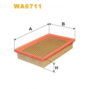 Filtre à air WIX FILTERS WA6711
