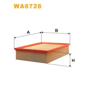Filtre à air WIX FILTERS WA6726