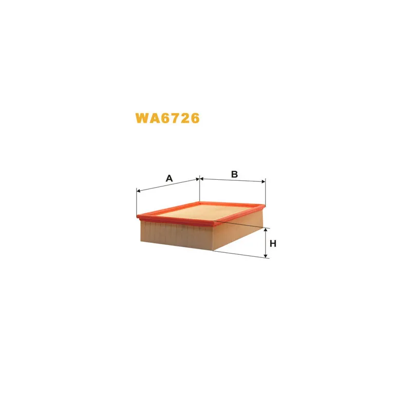 Filtre à air WIX FILTERS WA6726