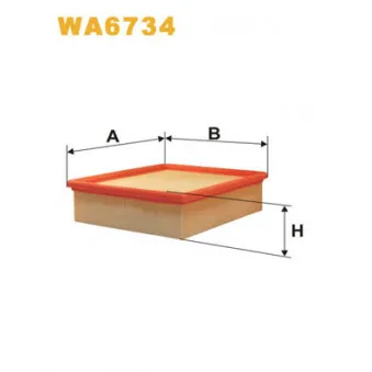 Filtre à air WIX FILTERS WA6734