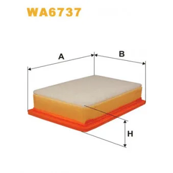 Filtre à air WIX FILTERS WA6737