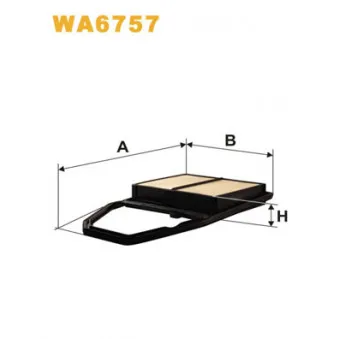 Filtre à air WIX FILTERS WA6757