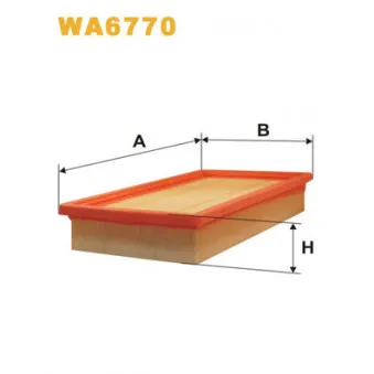 Filtre à air WIX FILTERS WA6770