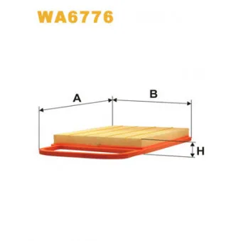Filtre à air WIX FILTERS WA6776