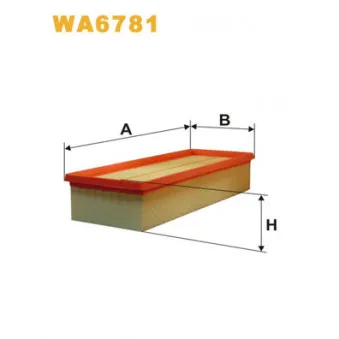 Filtre à air WIX FILTERS WA6781