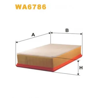 Filtre à air WIX FILTERS WA6786