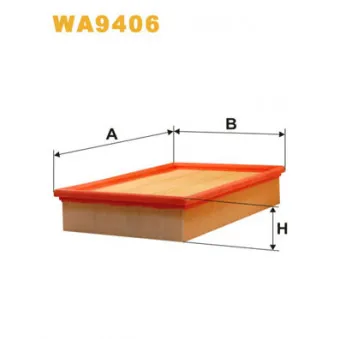 Filtre à air WIX FILTERS WA9406