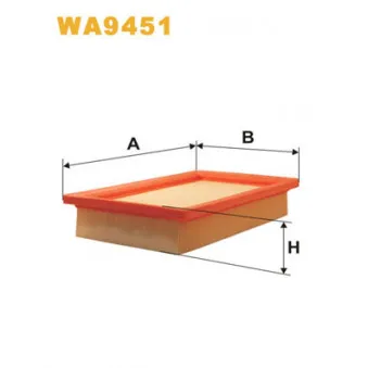 Filtre à air WIX FILTERS WA9451