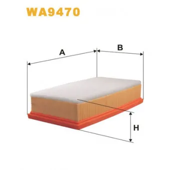 Filtre à air WIX FILTERS WA9470