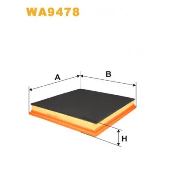 Filtre à air WIX FILTERS WA9478
