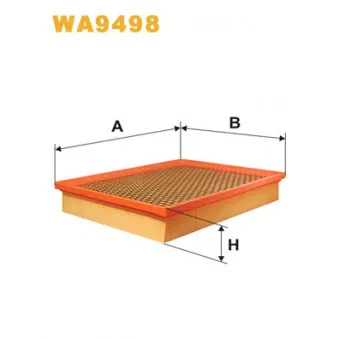 Filtre à air WIX FILTERS WA9498