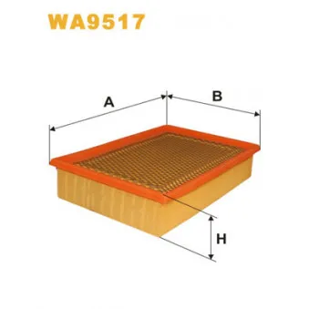 Filtre à air WIX FILTERS WA9517