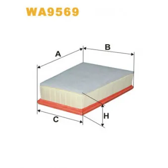 Filtre à air WIX FILTERS WA9569
