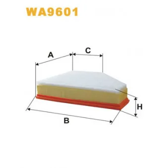 Filtre à air WIX FILTERS WA9601