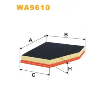 Filtre à air WIX FILTERS WA9610