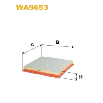 Filtre à air WIX FILTERS WA9653