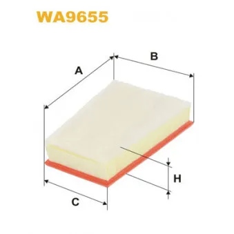 Filtre à air WIX FILTERS WA9655