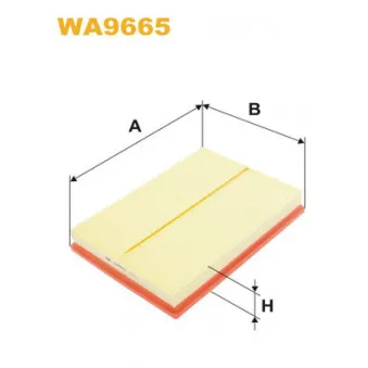 Filtre à air WIX FILTERS WA9665