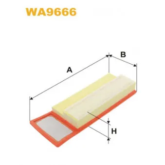 Filtre à air WIX FILTERS WA9666